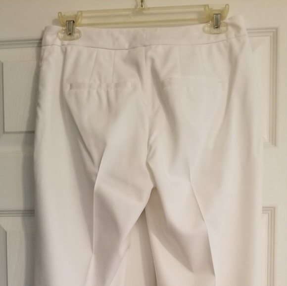 WHBM white trouser/pant bootcut 0S NWOT - Picture 3 of 7